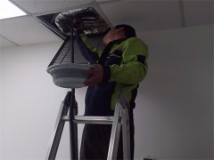 京樂企服針對某高級中學空氣源熱泵空調